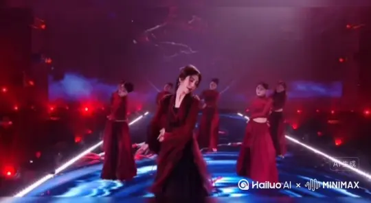三帮我生成一个视频:让图片中的场景动起来,让前面的一个人变成无数玫瑰花瓣消失在视频中，向右吹走[右移,左摇,跟随] by Hailuo AI Video Generator