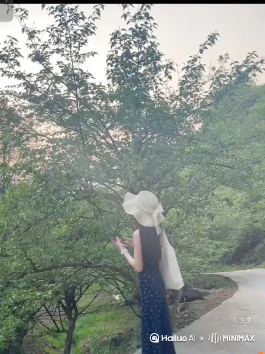 海螺ai 帮我生成一个视频：帮我生成一个视频：让图片中的场景动起来，人物变成无数红色颗粒消失在视频中，向右吹走，原比例。比例 16:9，时长 5s，模型 高品质。比例 3:4。 by Hailuo AI Video Generator