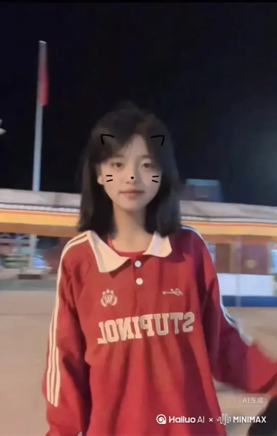 帮我生成一个视频：让图片中的场景动起来，人物变成无数红色花瓣消失在视频中，向右吹走，（花瓣数量只在人物慢慢中涌出，然后消失）原比例。模型 高品质【右移，左摇，跟随］ by Hailuo AI Video Generator