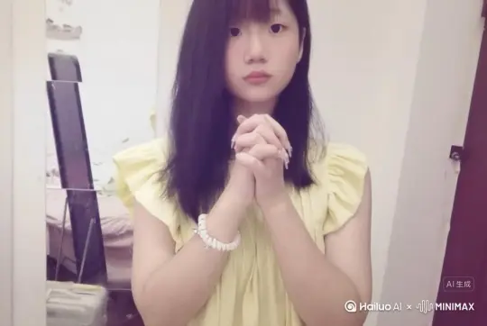 让图片中的场景动起来，人物变成无数灰色颗粒消失在视频中，向右吹走，原比例。比例 16:9，时长 5s，模型 高品质 by Hailuo AI Video Generator