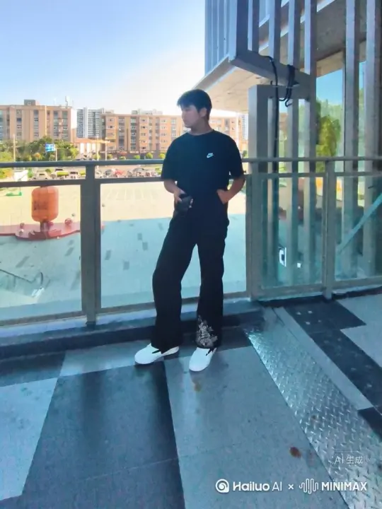 主体人物身上变出一大团微小深红色花瓣，花瓣向外爆炸式扩散主体人物身体，随之从四肢开始逐渐瓦解，化作无数红色粒子轻盈飘散，最终人物完全消失在漫天飞舞的花瓣中，人物完全消失 by Hailuo AI Video Generator