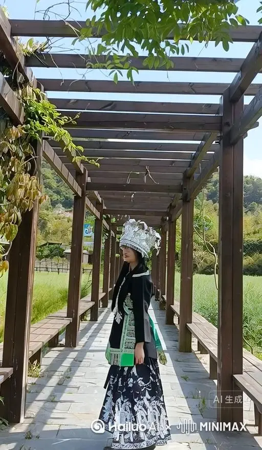 右边人物变成无数红色花瓣消失在视频中，直接炸开花瓣，原比例 by Hailuo AI Video Generator