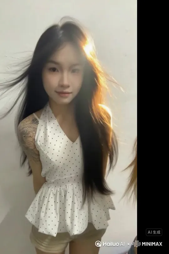 主体人物身上变出一大团微小深红色花瓣，向外爆炸扩散主体人物身体，随之从四肢开始逐渐瓦解，化作无数红色花瓣轻盈飘散，最终，人物完全消失在漫天飞舞的花瓣中，人物完全消失，写实风格电影光效。 by Hailuo AI Video Generator