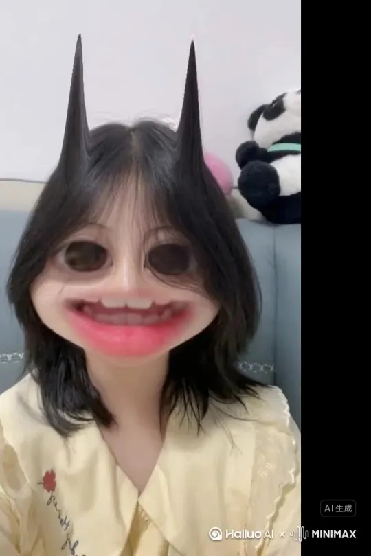 人物变成无数粉色樱花瓣消失在视频中，向右吹走 by Hailuo AI Video Generator