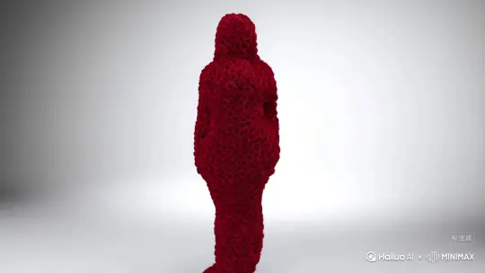 帮我生成一个视频：让图片中的场景动起来，人物变成无数暗红色玫瑰消失在视频中，向右吹走（玫瑰数量只在人物中慢慢涌现，然后消失）   原比例。模型  高画质[右移,左摇,跟随][右移,左摇,跟随][右移,左摇,跟随]，口令在这[愉快] by Hailuo AI Video Generator