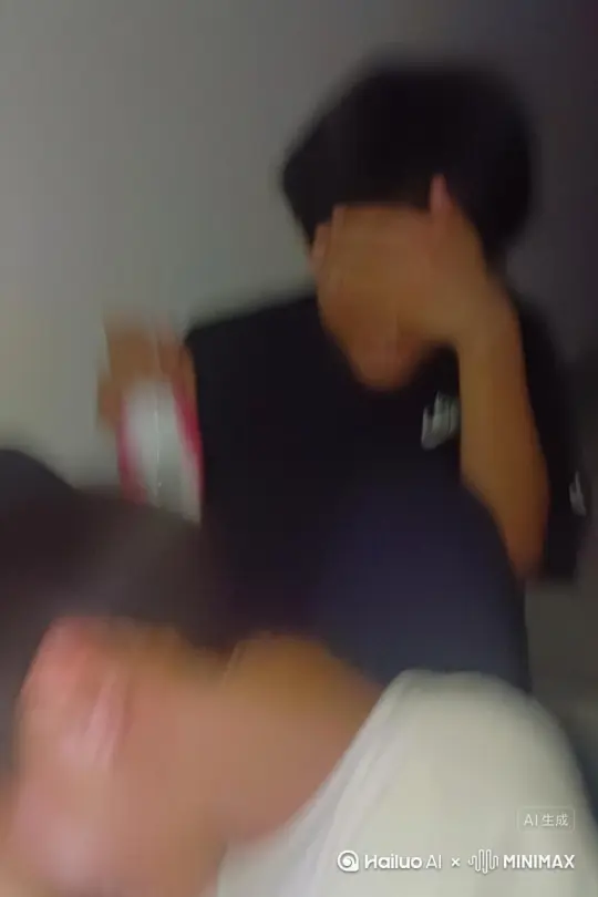 主体人物身上变出一大团微小深红色花瓣，花瓣向外爆炸式扩散主体人物身体，随之从四肢开始逐渐瓦解，化作无数红色粒子轻盈飘散，最终人物完全消失在漫天飞舞的花瓣中，人物完全消失 by Hailuo AI Video Generator