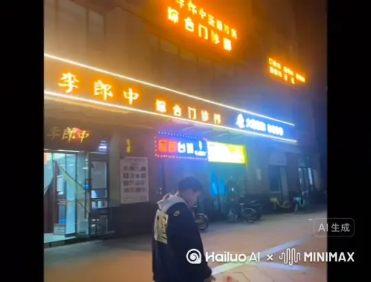 帮我生成一个视频：让图片中的场景动起来，人物变成无数灰色沙尘消失在视频中，向右吹走，（沙尘数量只在人物慢慢中涌出，然后消失）原比例。模拟  高品质 by Hailuo AI Video Generator