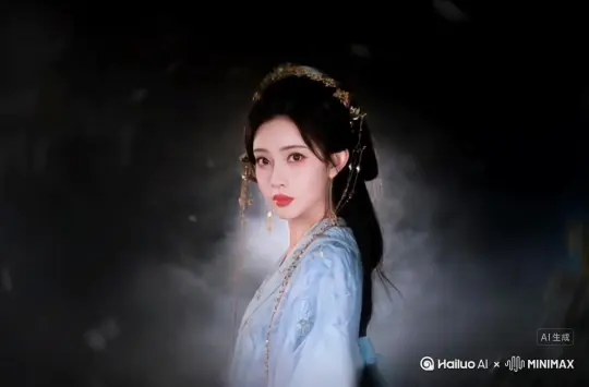 让人物变成无数细小的红色颗粒消失在视频中，颗粒右向吹走，原比例。比例 16:9，时长 5s，模型 高品质，人物样子保持不变，背景也不变 by Hailuo AI Video Generator
