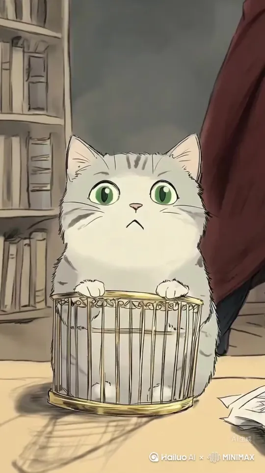 小猫在吸血鬼密室逃脱 by Hailuo AI Video Generator