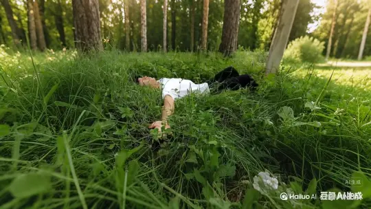人物化为玫瑰花瓣  花瓣向上飘散，花瓣飞上天空消失  人物不动  画质不变 by Hailuo AI Video Generator