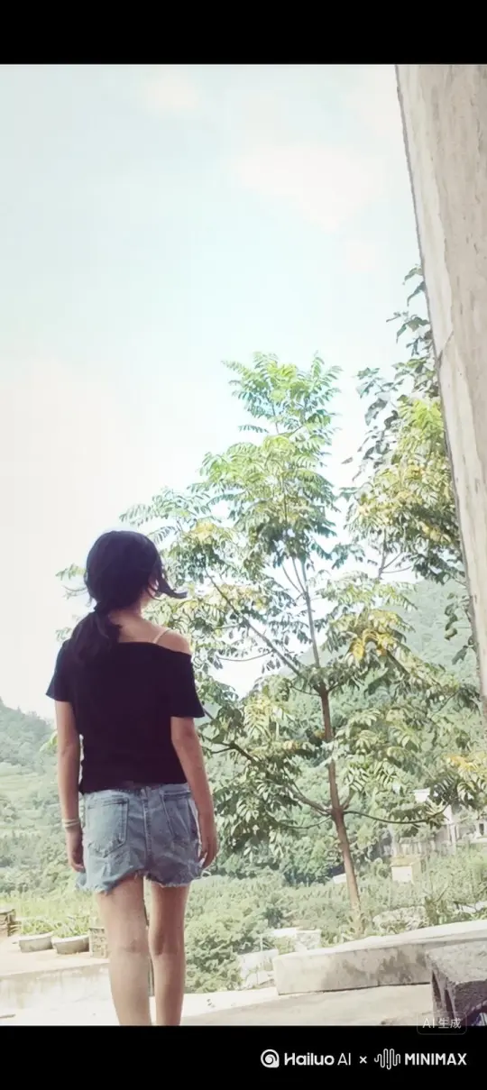 人物化成玫瑰花瓣，往右边慢慢的飞，最后消失，人物不动，画质不变 by Hailuo AI Video Generator