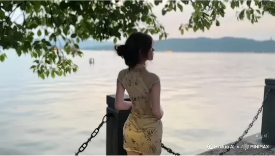 帮我生成一个视频：让图片中的场景动起来人物变成无数灰色沙尘消失在视频中向右吹走（沙尘数量只在人物漫漫中涌出，然后消失）原比例。模型  高品质[右移,左摇,跟随] by Hailuo AI Video Generator