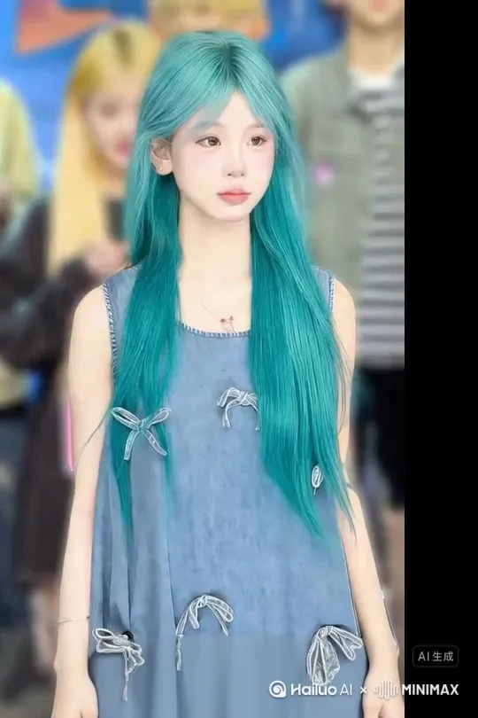 浅蓝色 by Hailuo AI Video Generator