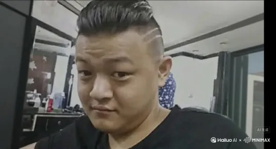 让图片中的场景人物动起来，人物变成无数紫色花瓣消失在视频中，向右全部吹走，原比例 by Hailuo AI Video Generator