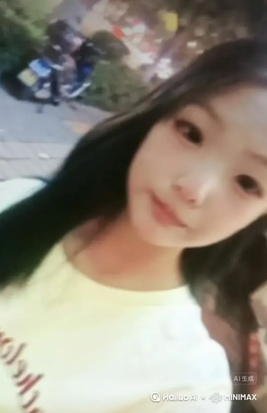 [右移,左摇,跟随]帮我生成一个视频：让图片中的场景动起来，人物变成无数红色颗粒消失在视频中，向右吹走 by Hailuo AI Video Generator