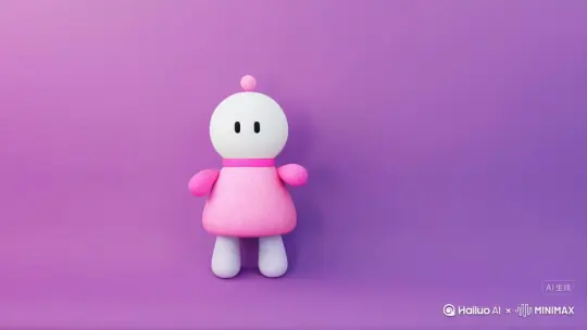 帮我生成一个视频：让图片中的场景动起来，人物变成无数粉色色颗粒消失在视频中，向右吹走，原比例。比例 16:9，时长 5s，模型 高品质 by Hailuo AI Video Generator
