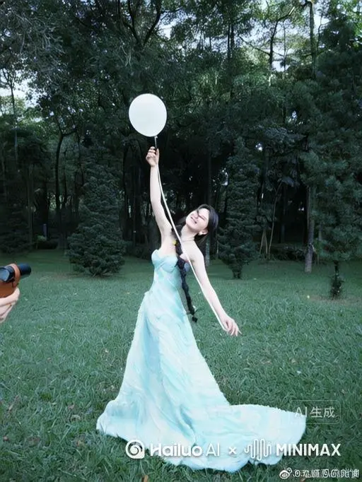 主体人物身上变出一大团微小深红色花瓣 花瓣向外爆炸式扩散，主体人物身体随之四肢开始逐渐瓦解化作无数红色粒子轻盈飘散，最终人物完全消散在漫天飞舞的花瓣中，人物完全消失，写实风格，电影光效 by Hailuo AI Video Generator