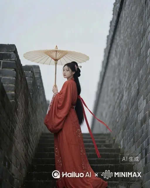 从她的肩膀和脸庞开始，碎裂成鲜红的玫瑰花瓣。她的身形不断消散，一片片地，直到最后只剩下漂浮的尘埃，在阳光中渐渐淡去。在整个过程中，阴影和光线必须保持完全不变。鲜红色的颗粒缓缓飘动，既不发光也不反光。确保碎裂过程看起来平滑自然，颗粒的大小和飘动方向保持一致，且无扭曲。 by Hailuo AI Video Generator