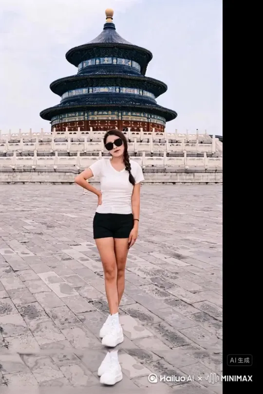 帮我生成一个视频：让图片中的场景动起来，人物变成无数灰色颗粒消失在视频中，向右吹走，原比例。比例 16:9，时长 5s，模型 高品质 by Hailuo AI Video Generator