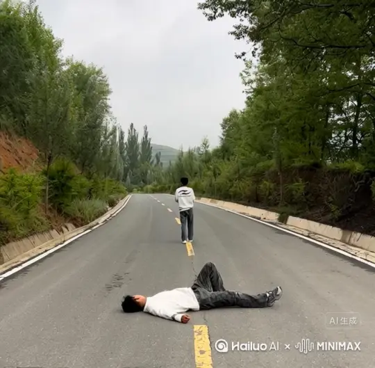 帮我生成一个视频：让图片中的场景动起来，人物变成无数暗红色玫瑰消失在视频中，向右吹走（玫瑰数量只在人物中慢慢涌现，然后消失）   原比例。模型  高画质[右移,左摇,跟随][右移,左摇,跟随][右移,左摇,跟随] by Hailuo AI Video Generator