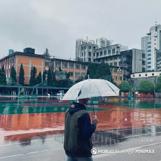 人物化成玫瑰花瓣往右边慢慢地飞 最后消失，人物不动，画质不变 by Hailuo AI Video Generator