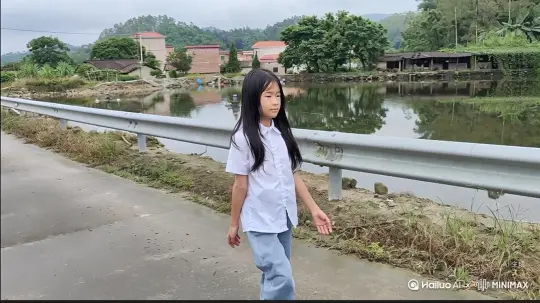 帮我生成一个视频：让图片中的场景动起来人物变成无数灰色沙尘消失在视频中向右吹走（沙尘数量只在人物漫漫中涌出，然后消失）原比例。模型  高品质[右移,左摇,跟随] by Hailuo AI Video Generator