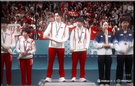 帮我帮我生成一个视频，让图中的场景动起来，人物变成无数花瓣[右移,左摇,跟随]消失在视频中向右吹走。沙尘数量只在人物中慢慢涌出，然后消失原比例模型高品质。[右移,左摇,跟随] by Hailuo AI Video Generator