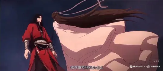 帮我生成一个视频：让图片中的场景动起来，人物变成无数红色颗粒消失在视频中，向右吹走，原比例。比例 16:9，时长 5s by Hailuo AI Video Generator