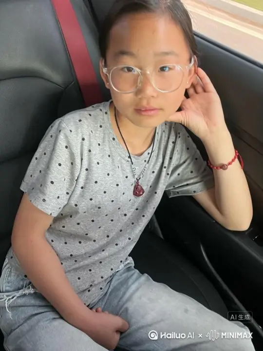让图片中的场景人物动起来，人物变成无数红包花瓣消失在视频中，向右吹走，原比例 by Hailuo AI Video Generator