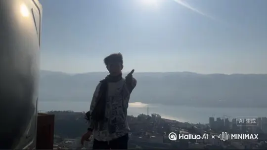 从她的肩膀和脸庞开始,碎裂成鲜红的玫瑰花瓣。她的身形不断消散,一片片地,直到最后只剩下漂浮的尘埃,在阳光中渐渐淡去。在整个过程中,阴影和光线必须保持完全不变。鲜红色的颗粒缓缓飘动,既不发光也不反光。确保碎裂过程看起来平滑自然,颗粒的大小和飘动方向保持一致,且无扭曲。 by Hailuo AI Video Generator