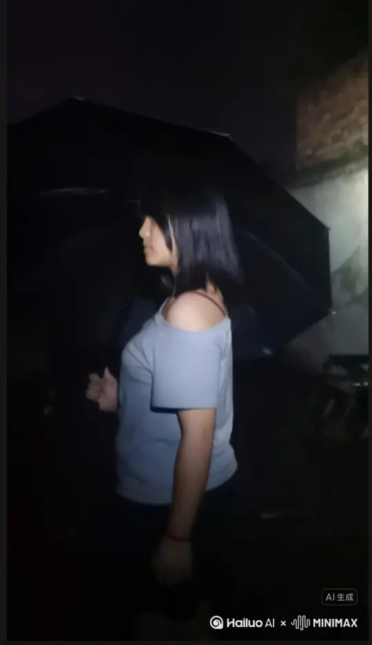 帮我生成一个视频：让图片中的场景动起来人物变成无数花瓣消失在视频中向右吹走（花瓣数量只在人物漫漫中涌出，然后消失）原比例。模型  高品质[右移,左摇,跟随] by Hailuo AI Video Generator