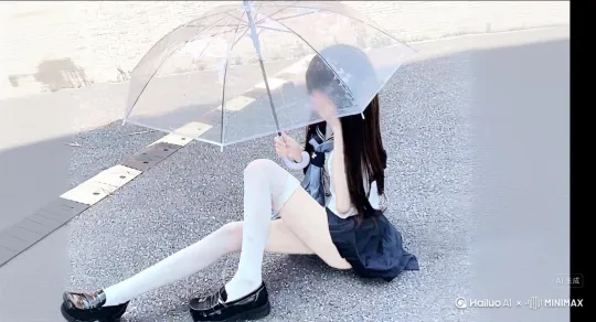 帮我生成一个视频，让图片中的场景动起来，人物变成无数红色玫瑰花片消失在视频中  头部最后消失  向右吹走。原比例比例16:9
5s，模型，高品质 by Hailuo AI Video Generator
