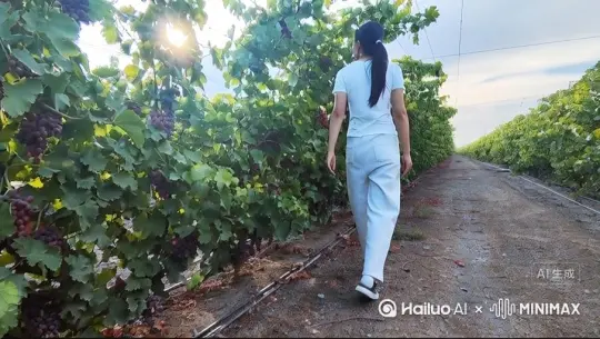 主体人物身上变出一大团微小深红色花瓣，花瓣向外爆炸式扩散，主体人物身体随之从四肢开始逐渐瓦解，化成无数红色粒子轻盈飘散，最终人物完全消散在漫天飞舞的花瓣中，人物完全消失，写实风格，电影光效 by Hailuo AI Video Generator