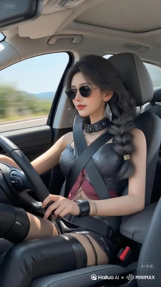 女主开车 by Hailuo AI Video Generator