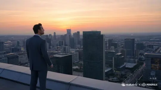 ‌梦想启航，创业路上无畏前行！‌

简短有力，激发观众对创业梦想的共鸣。 by Hailuo AI Video Generator