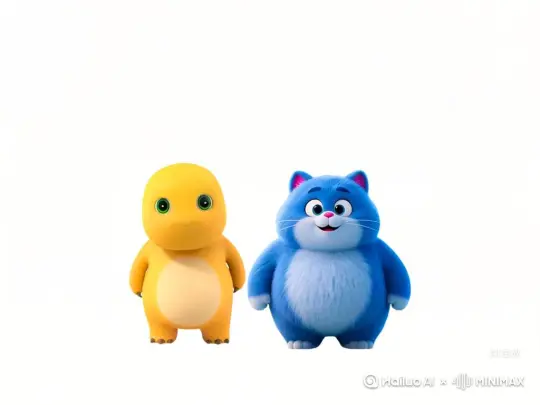 秋天黄昏背景，他们俩开心的拥抱在一起 by Hailuo AI Video Generator