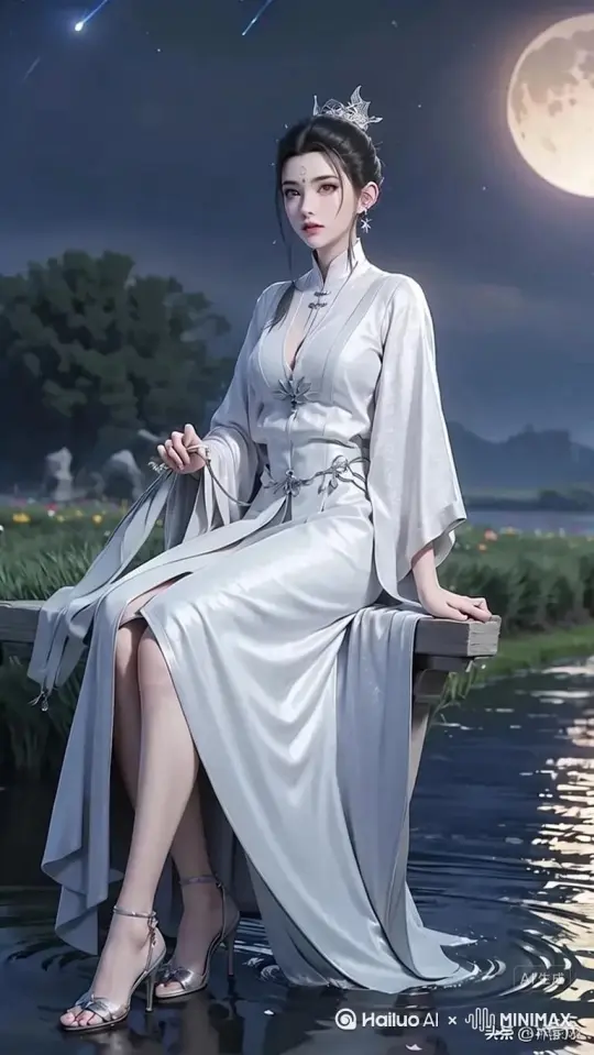 一名女战士，突然抬头，眼神锐利如刀，瞬间进入战斗姿态。她猛然转身，手中凝聚出水剑，以雷霆之势向屏幕挥砍，剑锋所过之处，镜头如玻璃般碎裂，裂痕中折射出冷冽的寒光。慢动作特写展现剑刃划破空气的瞬间，背景是硝烟弥漫的战场，夕阳将战士的剪影染成血红色。 by Hailuo AI Video Generator