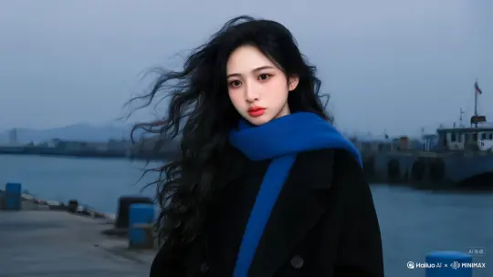 动态，唯美，微风吹动她的发。[左移,推进,右摇] by Hailuo AI Video Generator