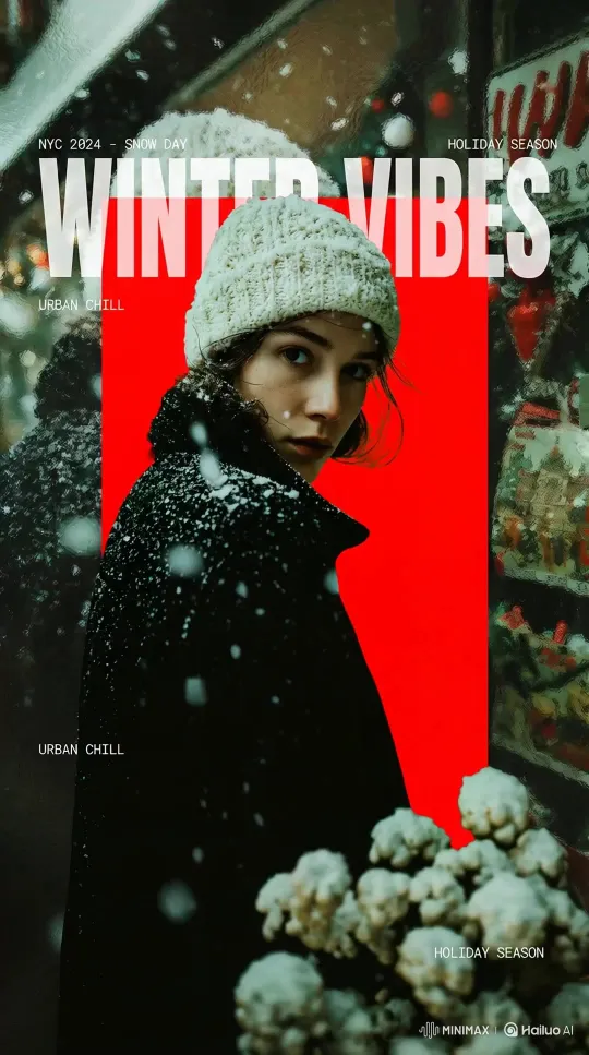 上传照片，生成动态杂志大片 by Hailuo AI Video Generator