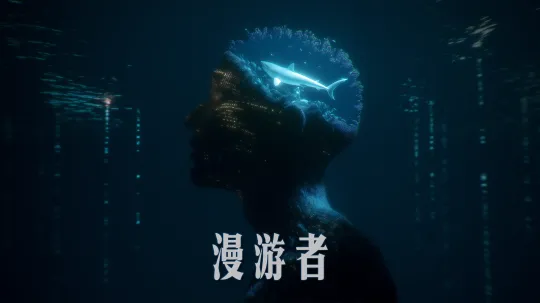 当当凡 《漫游者》 
第七届海南岛国际电影节·AI电影季「海螺AI·我的人生电影」特别单元——"人间故事家"作品 
他能在想象中穿梭宇宙，也能在呼吸间化身万物。他以为自己是孤独的神，在自己的作品中游戏人间。但渐渐地，他开始察觉到另一个"意志"的存在...... by Hailuo AI Video Generator