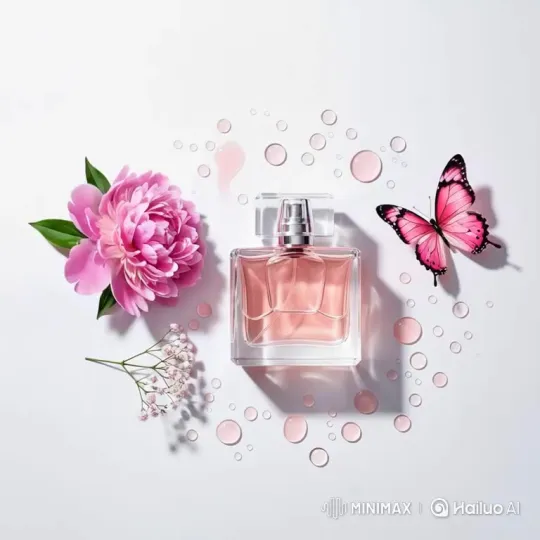 AI智能生成香水广告：产品图+主题色定制