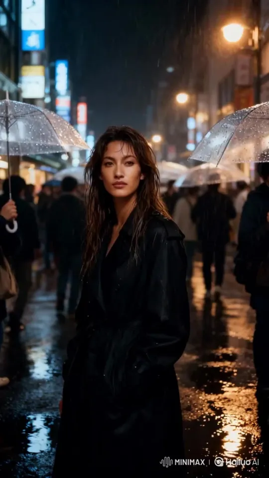 人像照片一键生成雨中氛围感视频：打造专属电影感雨景