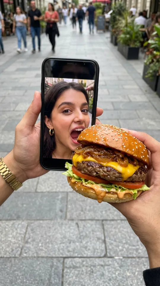 以下是一些标题建议，长度均在30-60个字符之间：

1.  **AI趣味投喂：上传照片，给手机屏幕中的TA送上美食**
2.  **上传照片，智能生成手机屏幕互动投喂体验**
3.  **创意互动：上传照片，让屏幕里的人也能尝到你的美食**
4.  **智能投喂：上传照片，为手机屏幕中的虚拟人物生成趣味美食互动**
5.  **屏幕互动新玩法：上传照片，给手机里的人投喂食物**