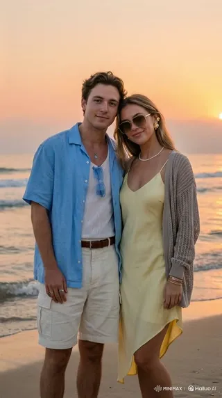 上传双人照，生成你们在海边瞬间翻车，被巨浪浇透的视频 by Hailuo AI Video Generator