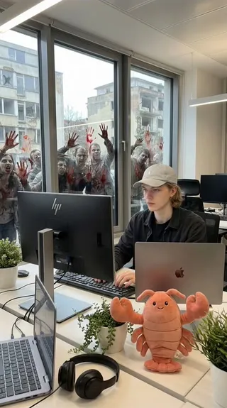 上传照片，AI智能生成你的专属龙虾丧尸大战特效视频。