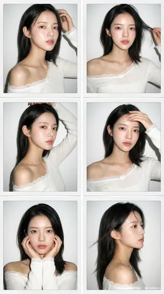 上传照片，AI智能生成你的专属韩系六宫格效果图，秒变时尚焦点