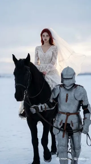 上传照片，定制专属骑士牵马视频，开启史诗前行之旅 (32个字符)