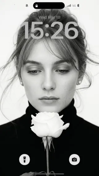 上传照片，定制专属你的黑白花朵写真，发现不一样的自己